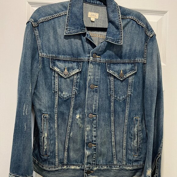 Able Jean Jacket Size Large - Picture 1 of 9